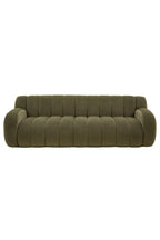 Moss Green Roll Back 3-Seater Sofa