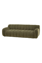 Moss Green Roll Back 3-Seater Sofa