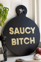 Saucy Bitch Mango Wooden Serving Board