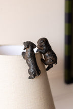 Set of 2 Small Climbing Dog Decorations