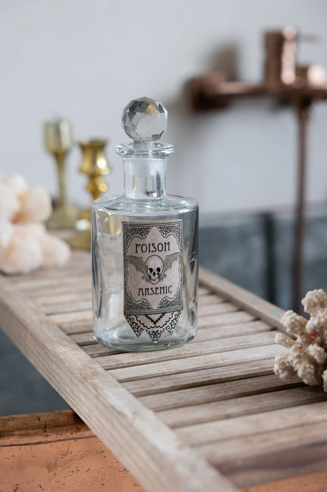 Set of 3 Apothecary-Style Poison Decanter Bottles