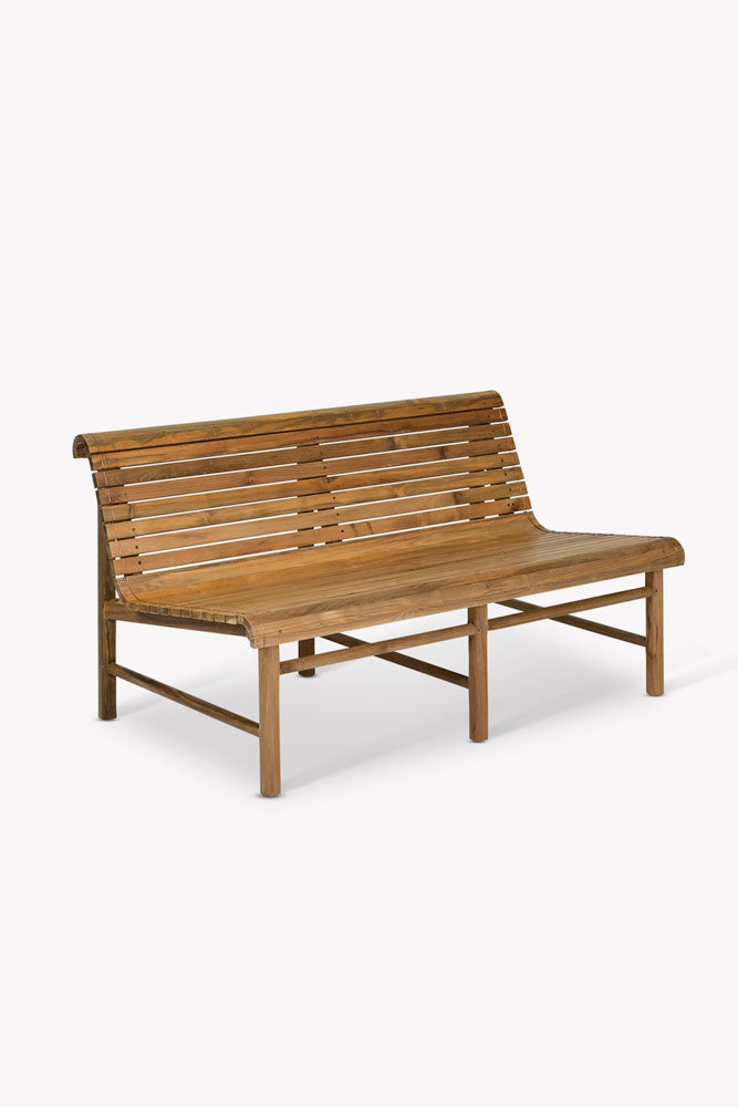 Station Bench Style Wooden Garden Bench