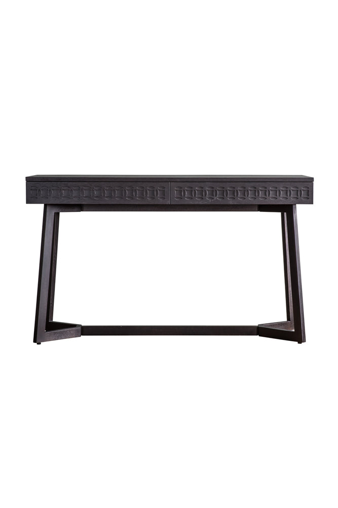 Stylish Mango Wood 2-Drawer Desk
