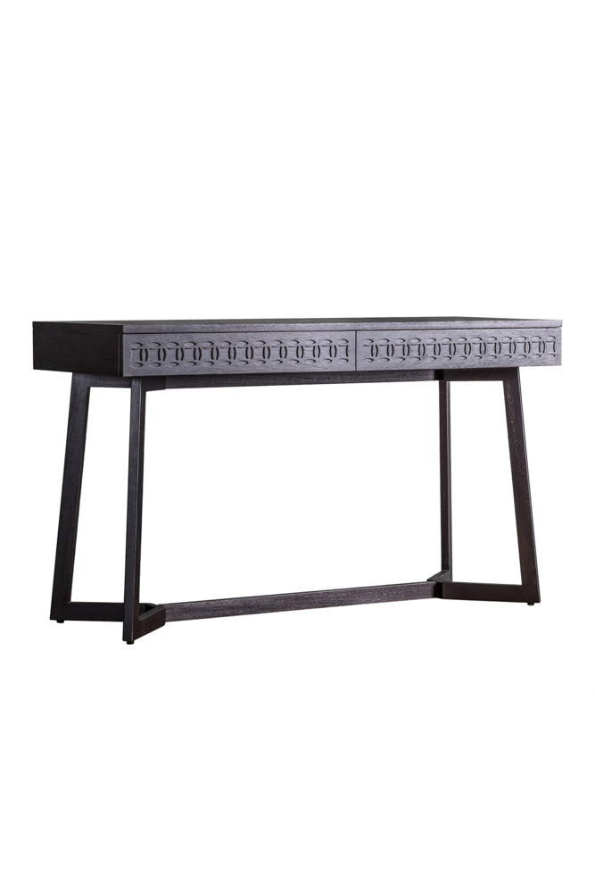 Stylish Mango Wood 2-Drawer Desk