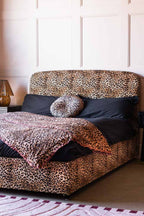 The Jagger Bed in Leopard Love Velvet - Available in 2 Sizes