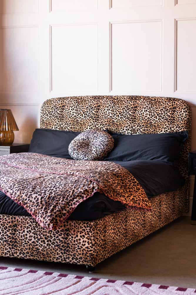 The Jagger Bed in Leopard Love Velvet - Available in 2 Sizes