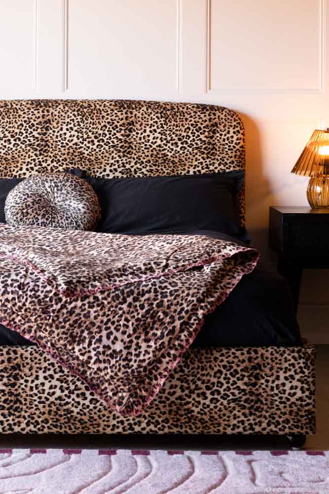 The Jagger Bed in Leopard Love Velvet - Available in 2 Sizes