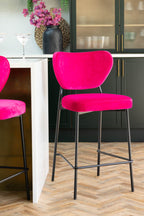 Set Of 2 Bar Stools In Harry's Hot Pink