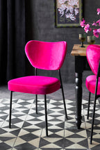 Set Of 2 Dining Chairs In Harry's Hot Pink
