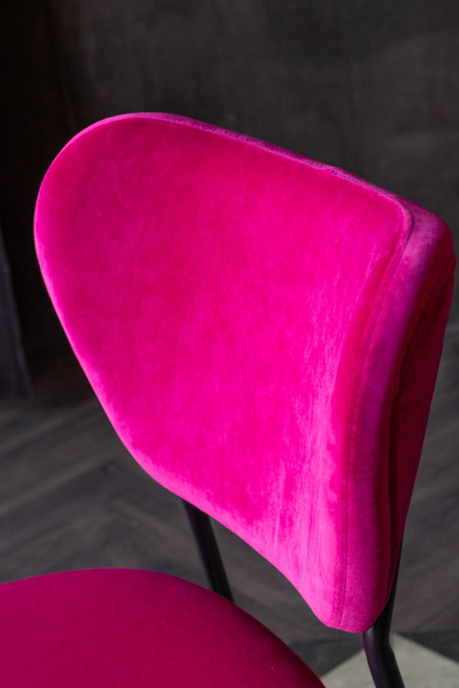 Set Of 2 Dining Chairs In Harry's Hot Pink