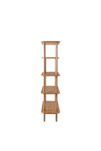 Tiered Oak Display Cabinet