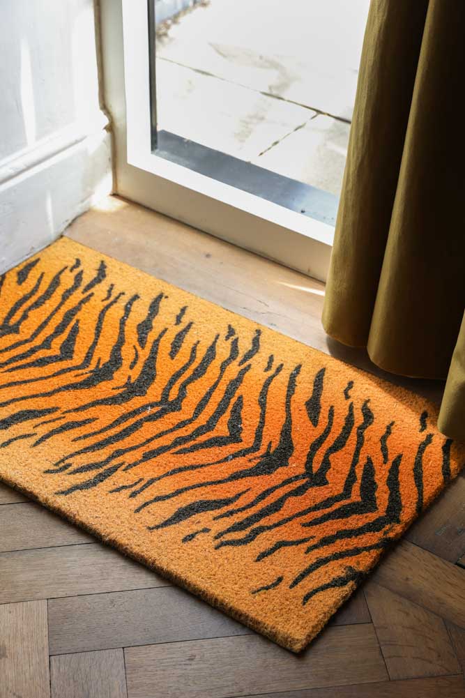 Tiger Print Doormat