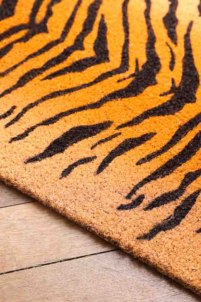 Tiger Print Doormat