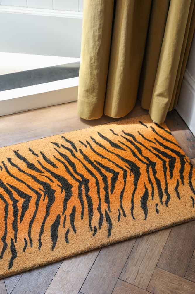 Tiger Print Doormat