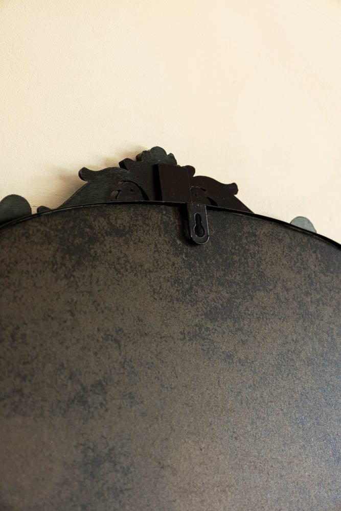Vintage Inspired Black Framed Decorative Mirror