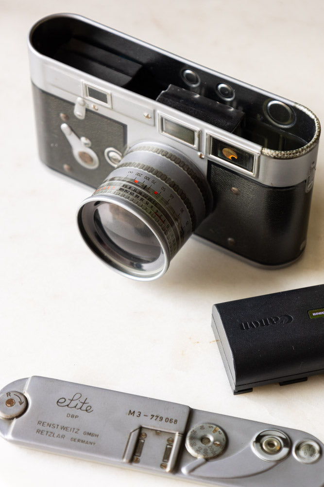 Vintage-Style Camera Storage Tin