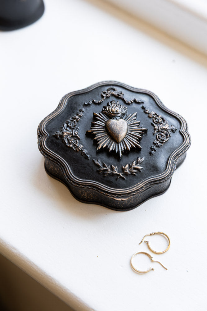 Vintage-Style Milagro Heart Trinket Dish