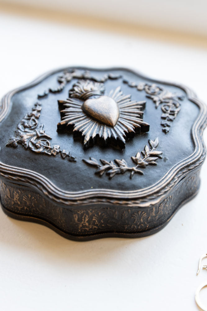 Vintage-Style Milagro Heart Trinket Dish