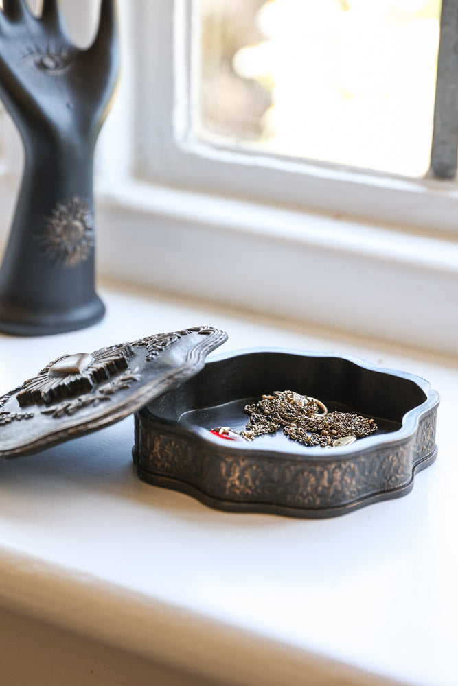 Vintage-Style Milagro Heart Trinket Dish