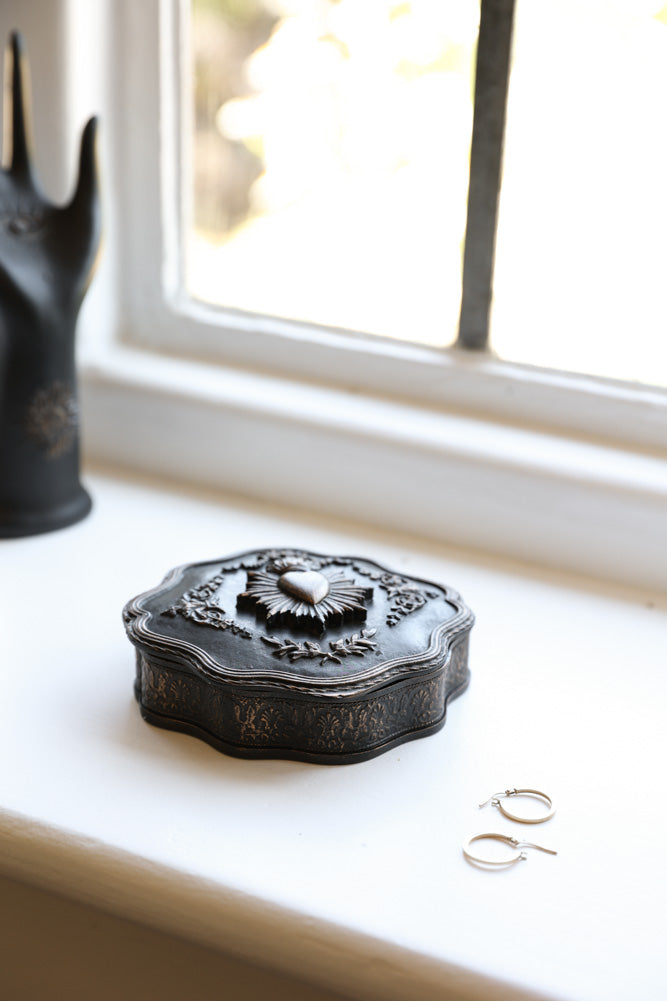 Vintage-Style Milagro Heart Trinket Dish