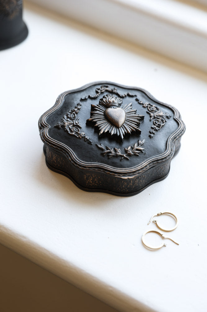 Vintage-Style Milagro Heart Trinket Dish