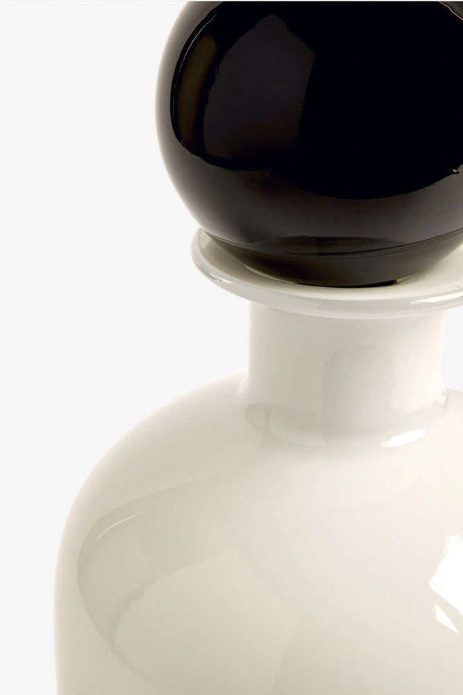 White & Black Apothecary Bottle