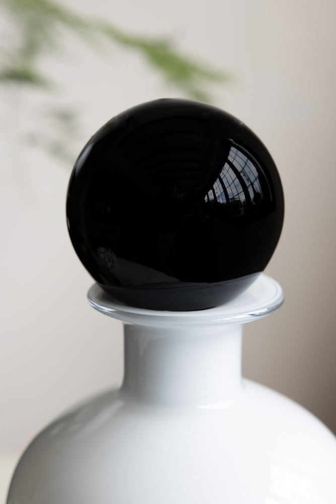 White & Black Apothecary Bottle