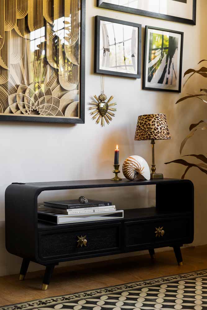 Black & Gold Ringo TV Unit