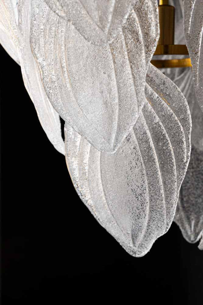 Frosted Leaves Chandelier - SECONDS
