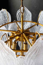 Frosted Leaves Chandelier - SECONDS