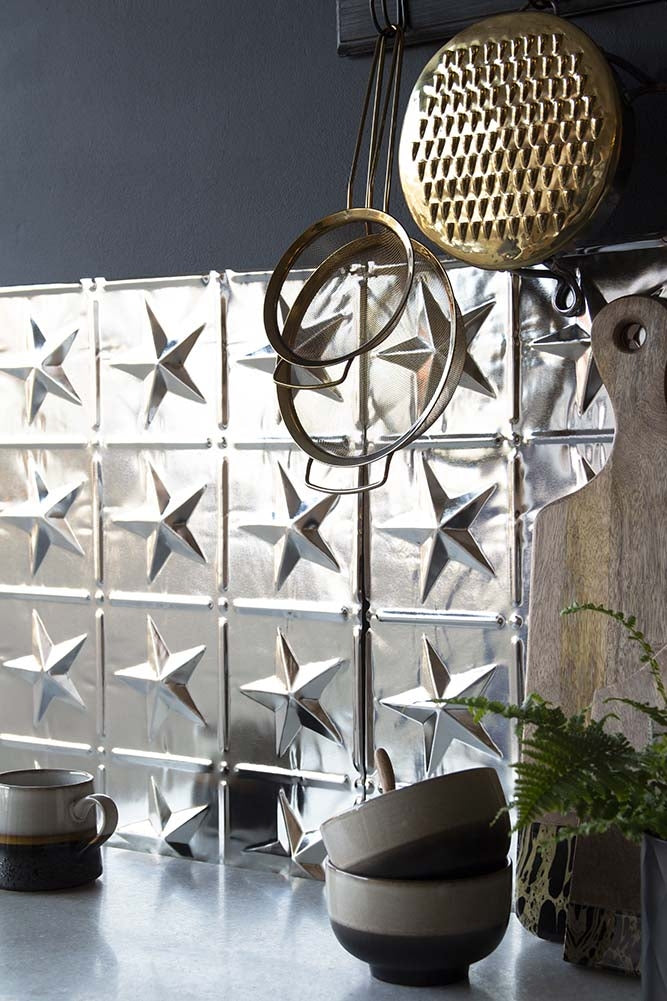 Five Point Star Tin Tile